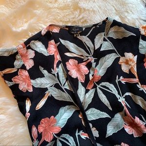 Rails flower print wrap dress